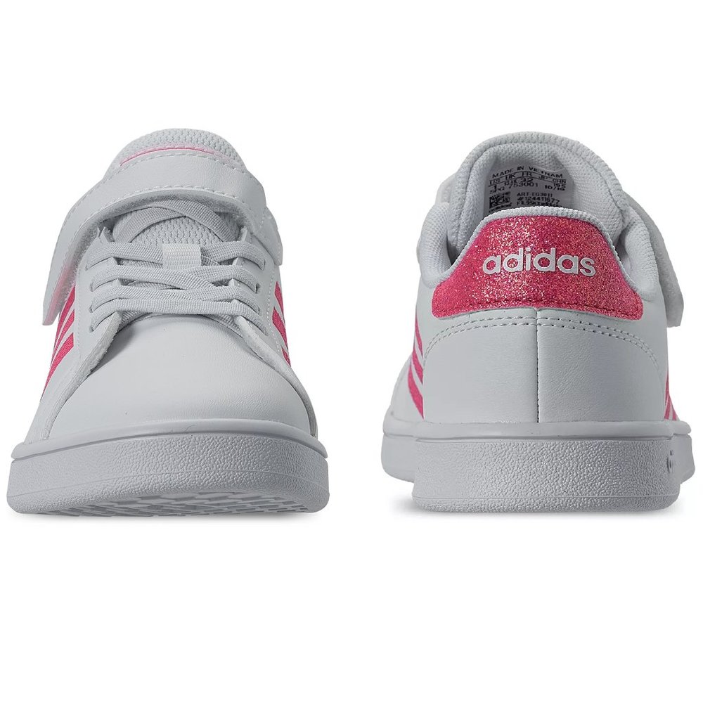 adidas Little Girls Grand Court Stay-Put sneakers - Picture 3 of 13